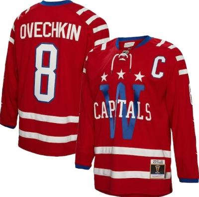 Alexander Ovechkin Washington Capitals #8 Winter Classic Red, Blue & White Hockey Jersey Adult Men's Sizes
