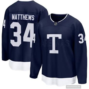 Auston Matthews Toronto Maple Leafs #34 Navy Blue Hockey Jersey Adult Men's Sizes