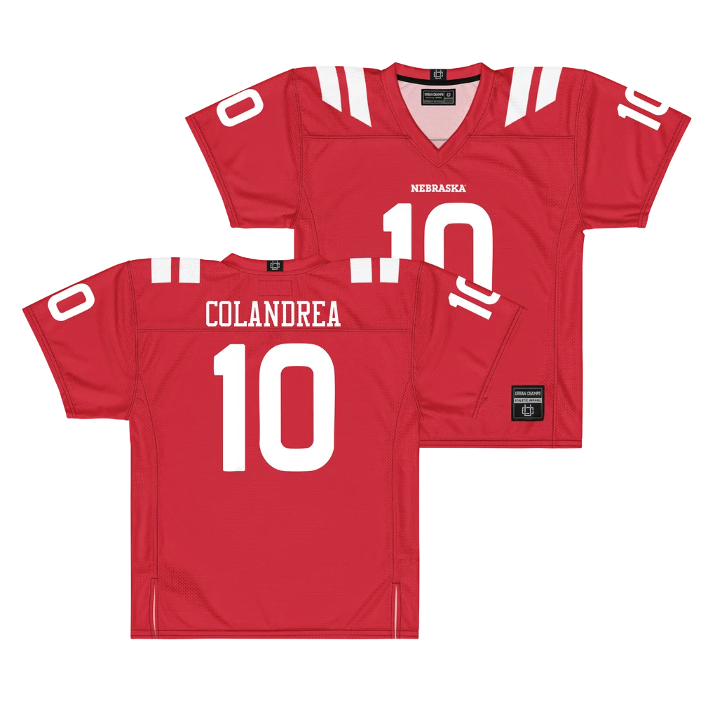 Anthony Colandrea Nebraska Cornhuskers #10 Red Jersey Football Jersey Adult Men's Sizes