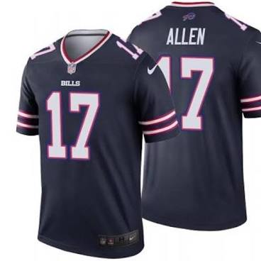 Josh Allen Buffalo Bills #17 Navy Blue Football Jersey Adult Men's Sizes