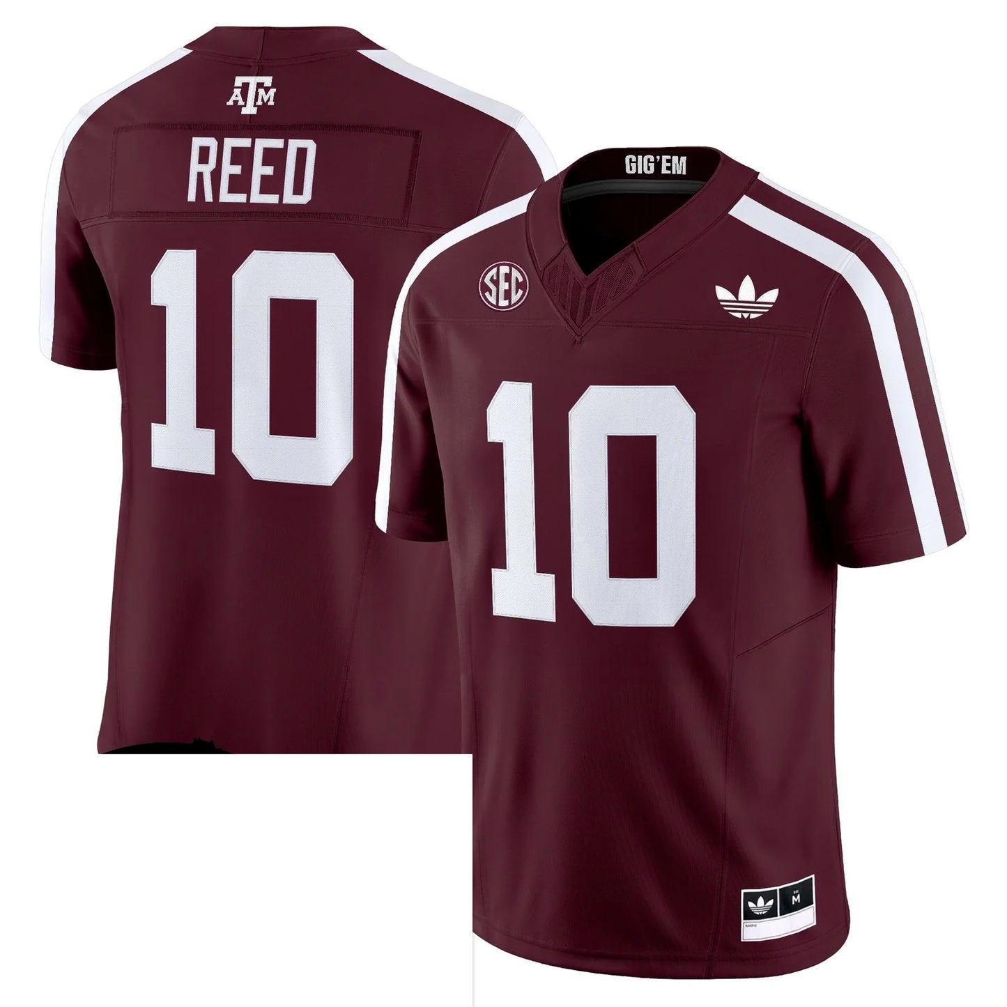 Marcel Reed Texas A&M Aggies #10 Maroon Football Jersey Adult Men's Sizes