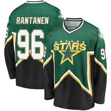 Mikko Rantanen Dallas Stars #96 Green Breakaway Kelly/Black Heritage Hockey Jersey Adult Men's Sizes