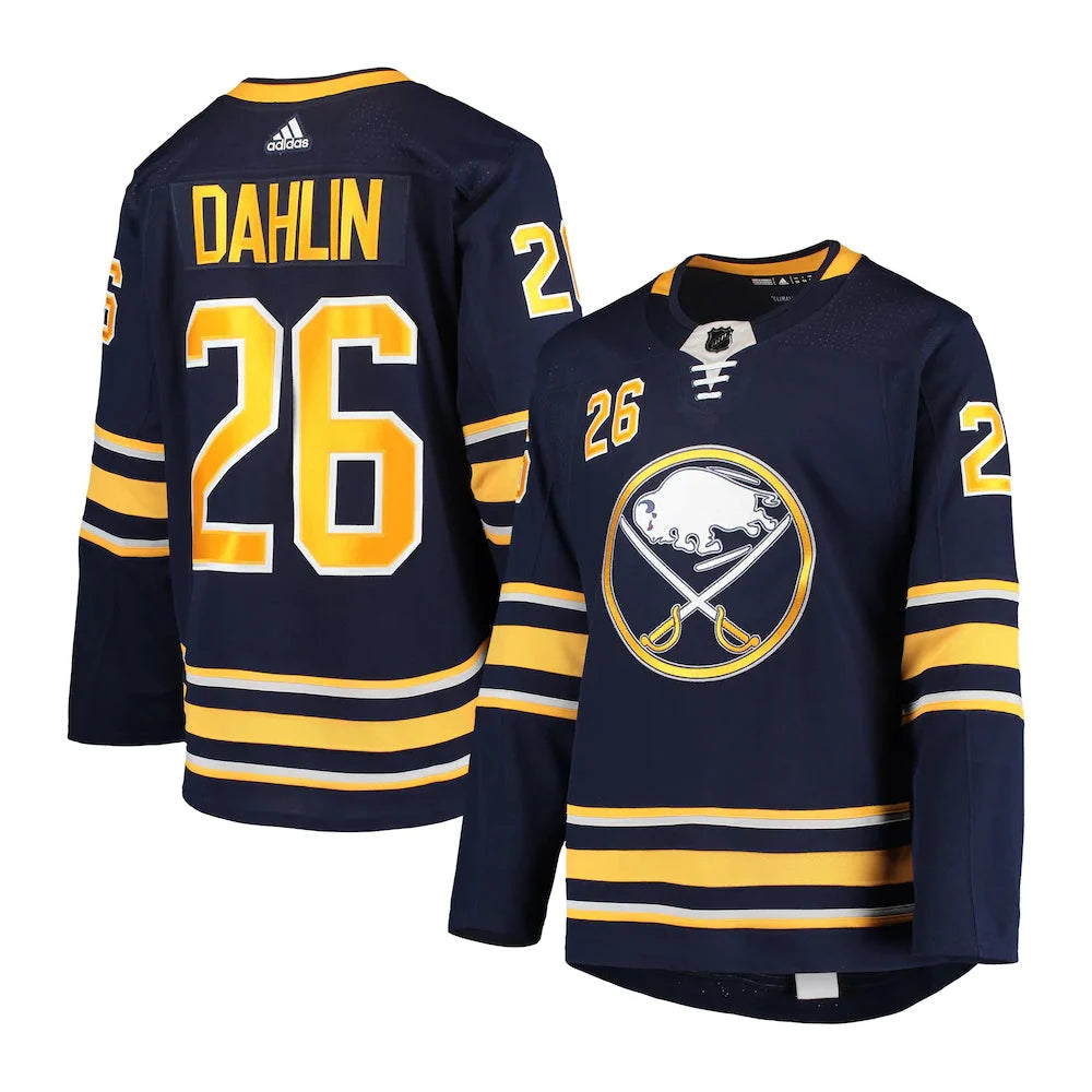 Rasmus Dahlin Buffalo Sabres #26 Navy Blue Hockey Jersey Adult Men's Sizes