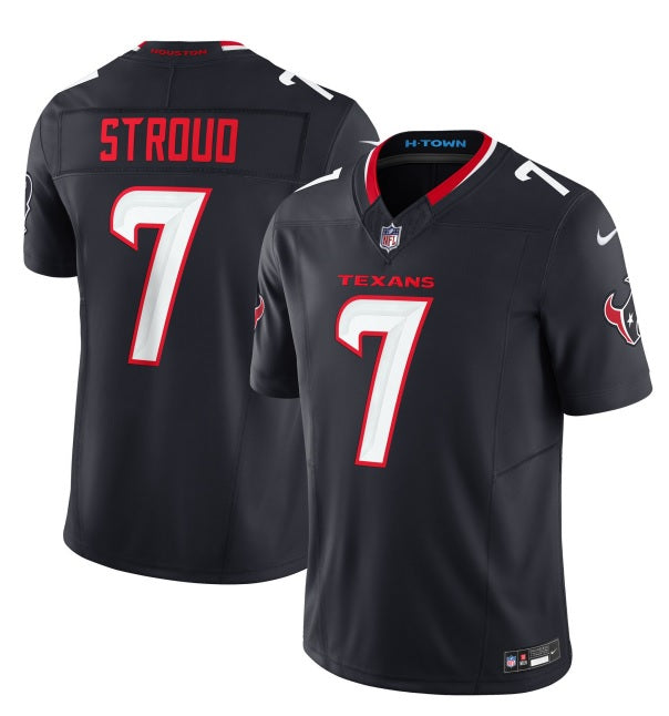 C. J. Stroud #7 Houston Texans Navy Blue Football Jersey Adult Men's Sizes
