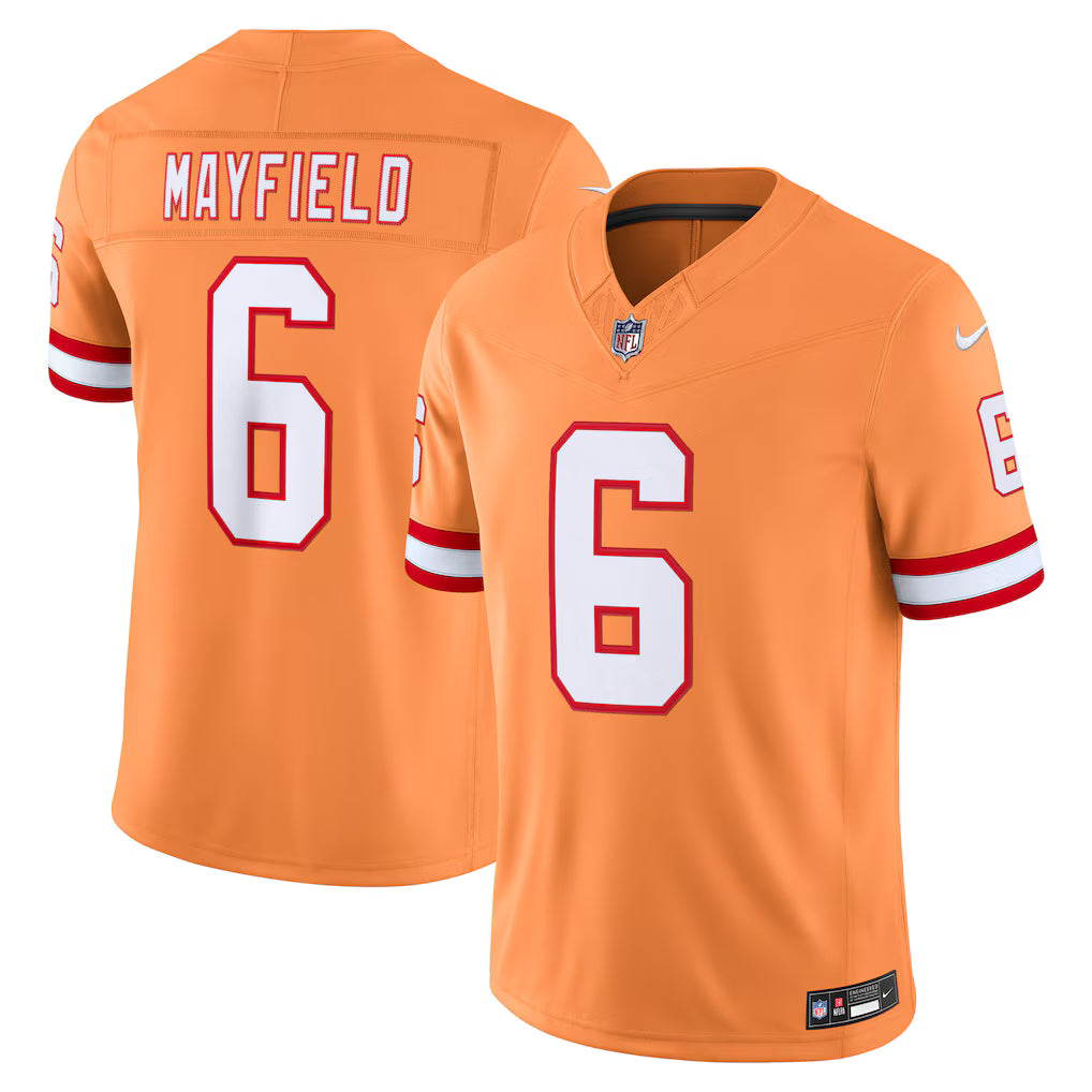 Baker Mayfield Tampa Bay Buccaneers #6 Creamsicle Football Jersey Adult Men's Sizes