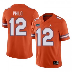 Aaron Philo Florida Gators #12 Orange Jersey Football Jersey Adult Men's Sizes