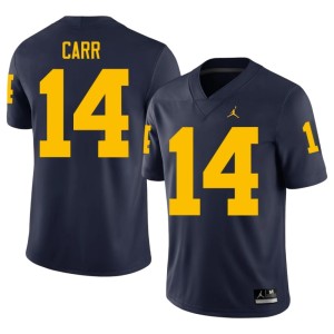 Tommy Carr Michigan Wolverines  #14 Blue Football Jersey Adult Men's Sizes