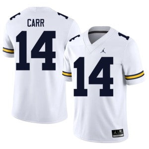 Tommy Carr Michigan Wolverines  #14 White Football Jersey Adult Men's Sizes