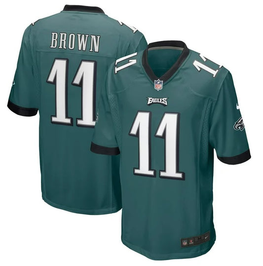 A.J. Brown Midnight Green Philadelphia Eagles Football Jersey Adult Men's Sizes