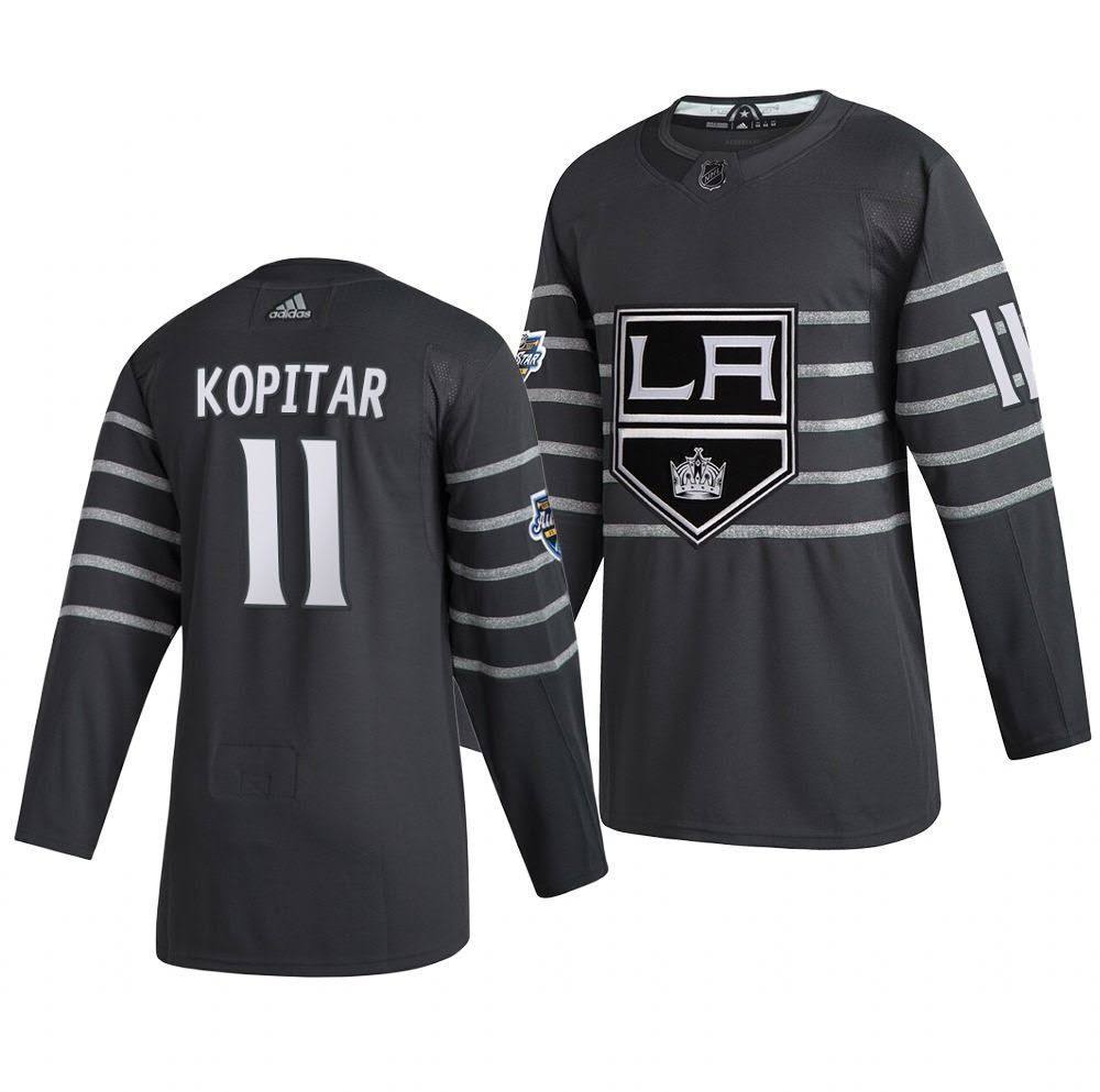 Anze Kopitar Los Angeles Kings #11 Black & Silver Hockey Jersey Adult Men's Sizes