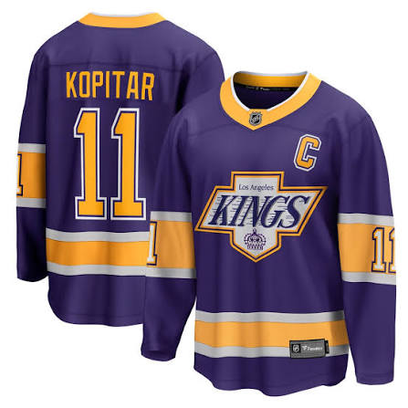 Anze Kopitar Los Angeles Kings #11 Purple Hockey Jersey Adult Men's Sizes
