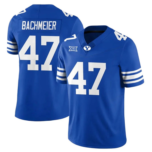 Bear Bachmeier BYU Cougars #47 Royal Blue Jersey Football Jersey Adult Men's Sizes
