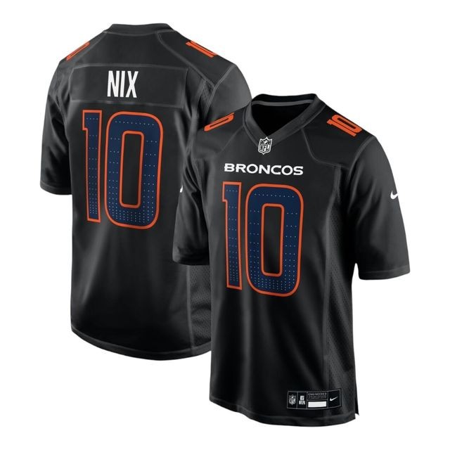 Bo Nix Denver Broncos #10 Black Football Jersey Adult Men's Sizes