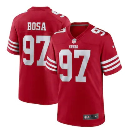 Nick Bosa Scarlet San Francisco 49ers Red Home Football Jersey Men's Sizes