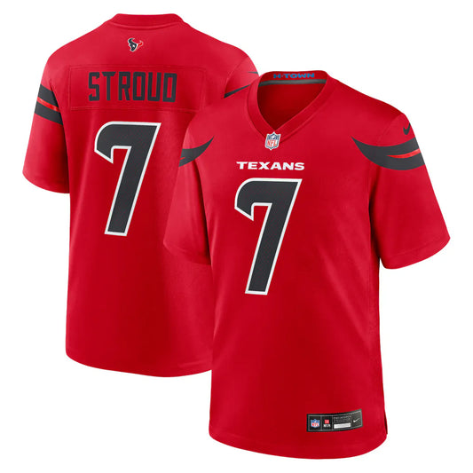 CJ Stroud Houston Texans #7 Red Football Jersey Adult Men's Sizes
