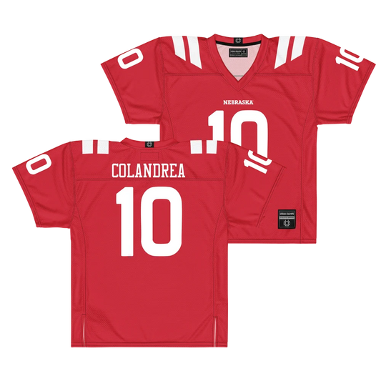 Anthony Colandrea Nebraska Cornhuskers #10 Red Jersey Football Jersey Adult Men's Sizes