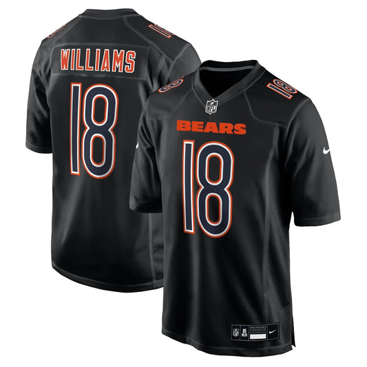 Caleb Williams Chicago Bears #18 Black Football Jersey Adult Men's Sizes
