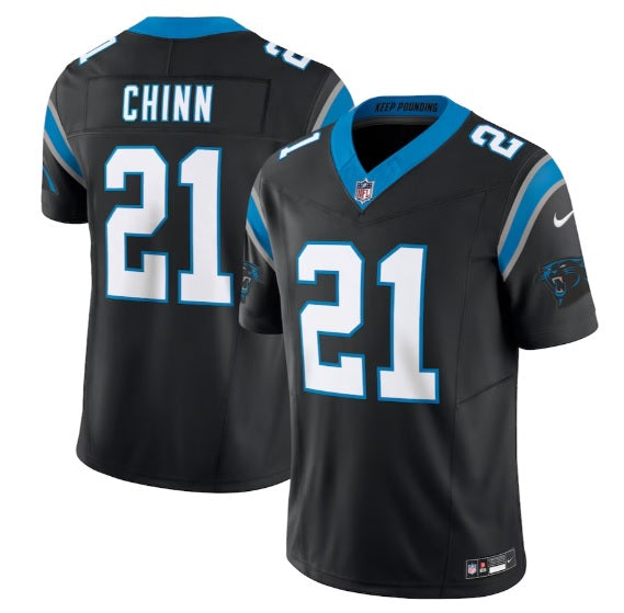 Jeremy Chinn #21 Black North Carolina Panthers Football Jersey Adult Men's Sizes