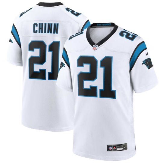 Jeremy Chinn #21 White Away North Carolina Panthers Football Jersey Adult Men's Sizes