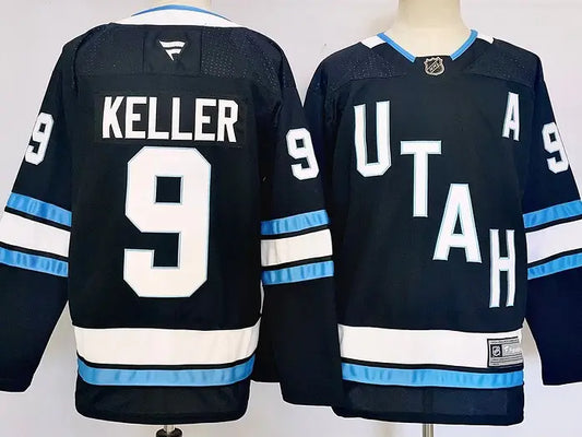 Clayton Keller Utah Hockey Club #9 Navy Blue Hockey Jersey Adult Men's Sizes
