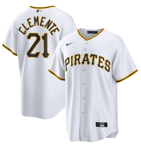 Roberto Clemente #21 Pittsburgh Pirates White Home Modern Baseball Jersey Adult Men's Sizes