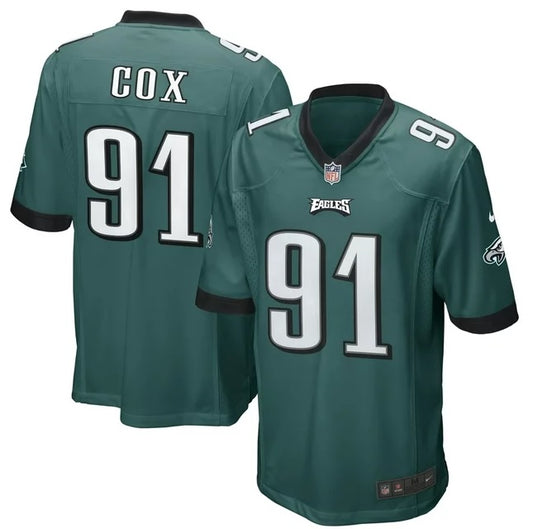 Fletcher Cox #91 Midnight Green Philadelphia Eagles Football Jersey