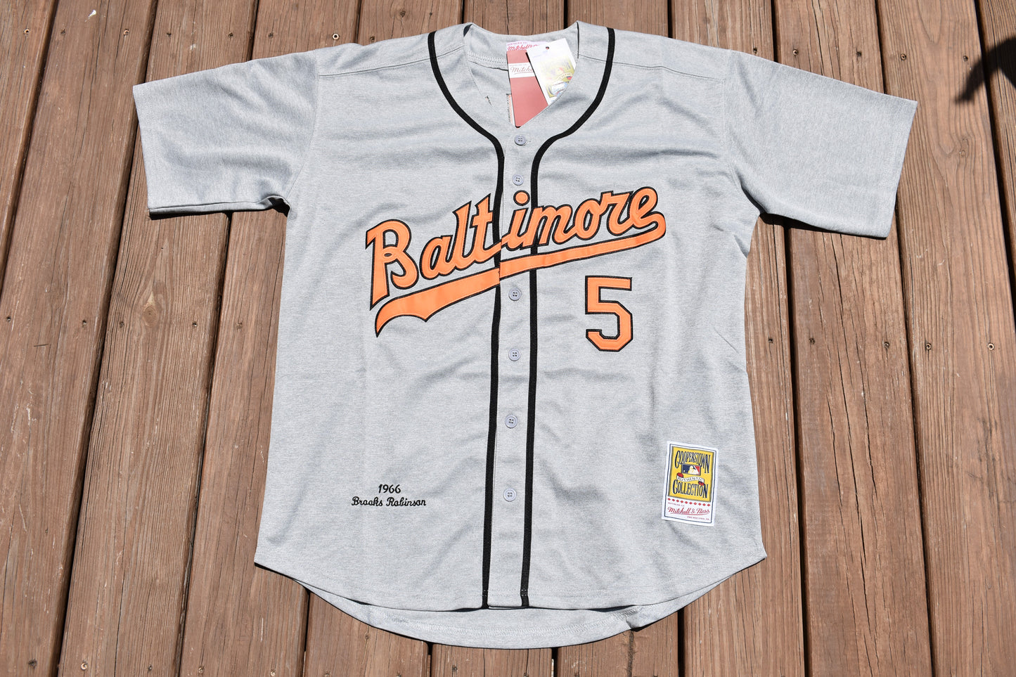 Brooks Robinson Baltimore Orioles Heavyweight Gray Baseball Jersey Adult Men's Sizes