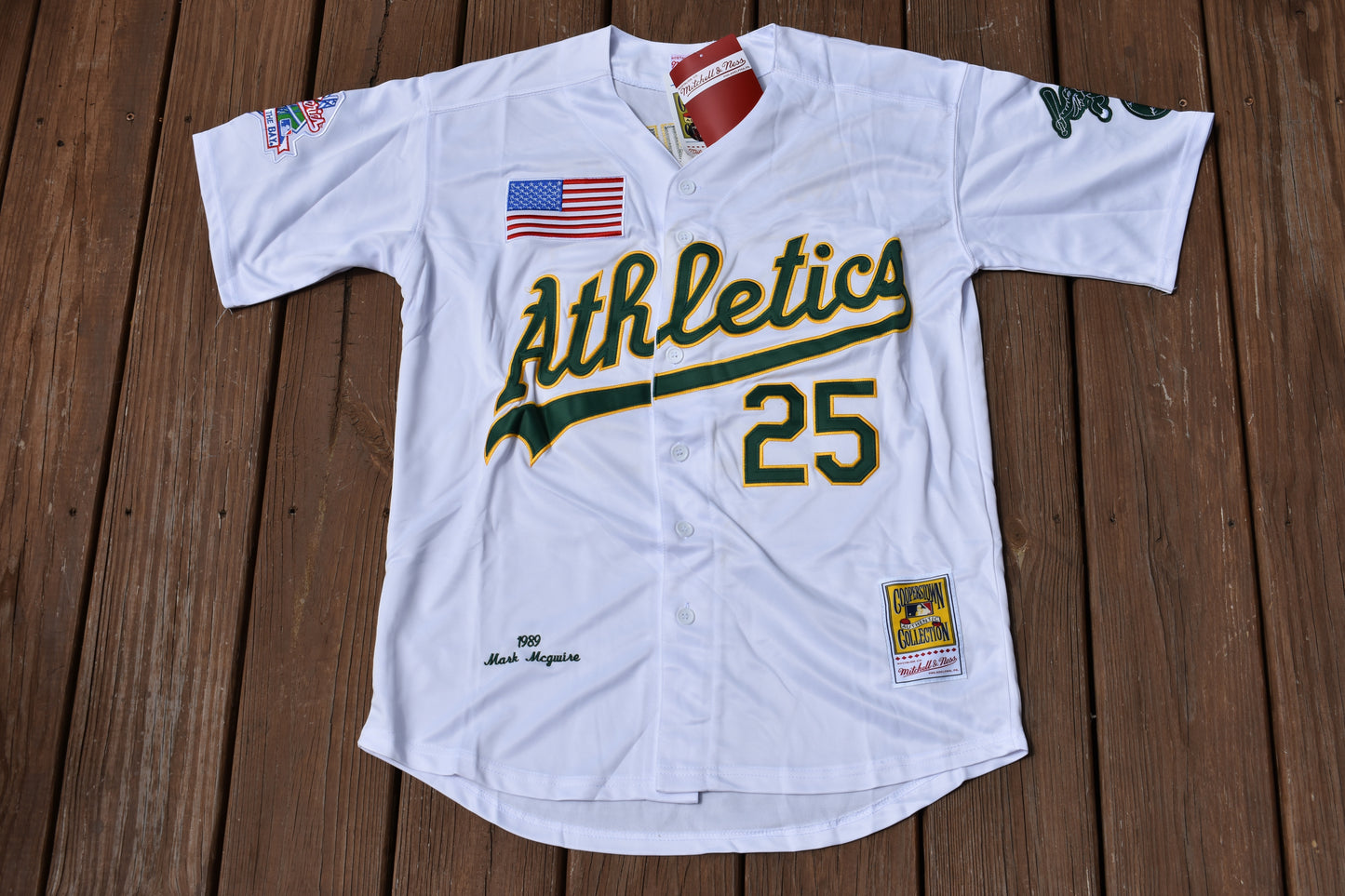 Mark McGwire Oakland A's Athletics White Baseball Jersey Adult Men's Sizes