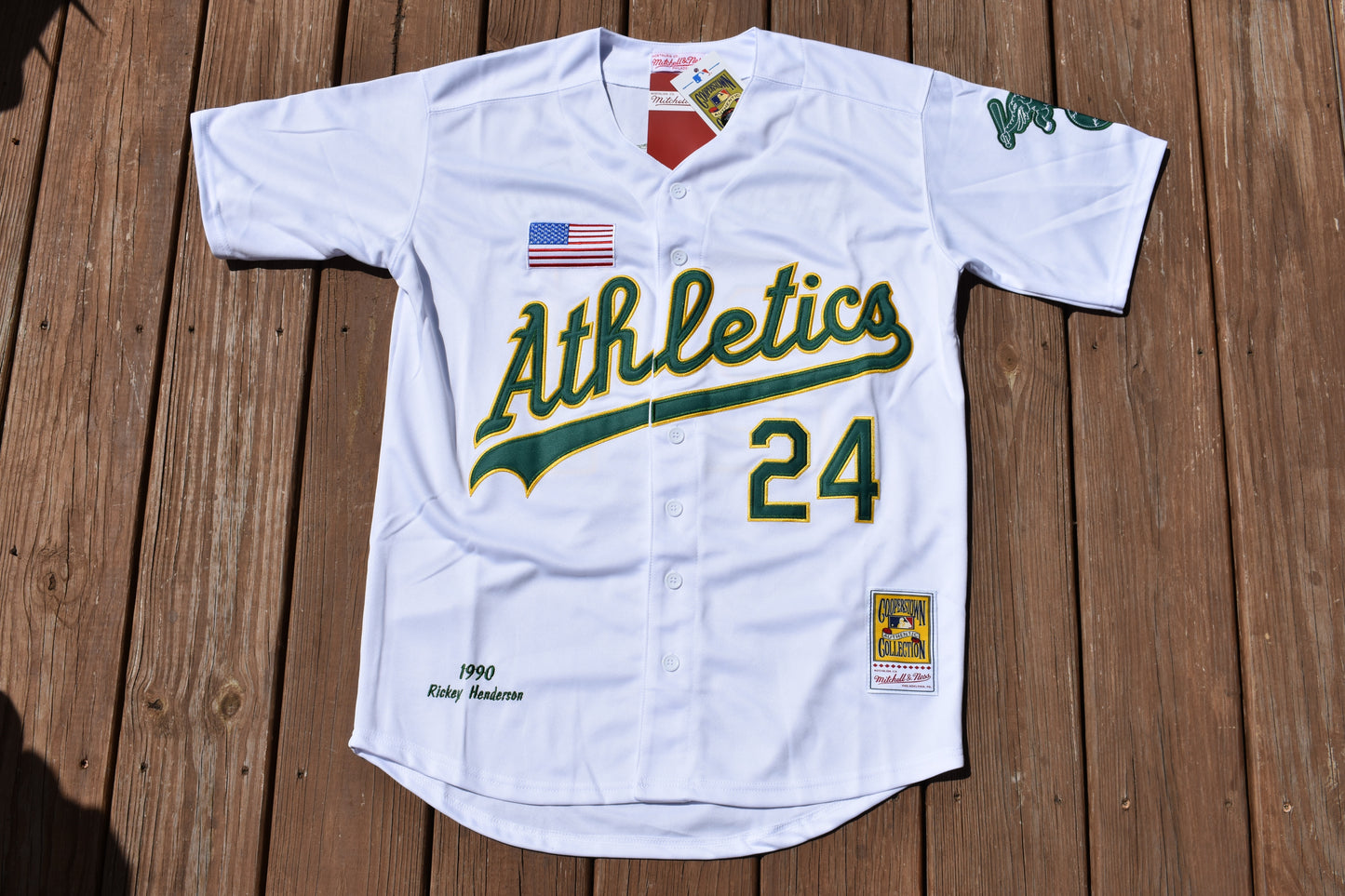 Ricky Henderson Oakland A's Athletics White Baseball Jersey Adult Men's Sizes