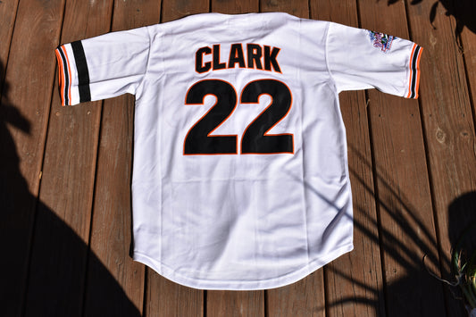 Will Clark San Francisco Giants White WS Baseball Jersey Adult Men's Sizes