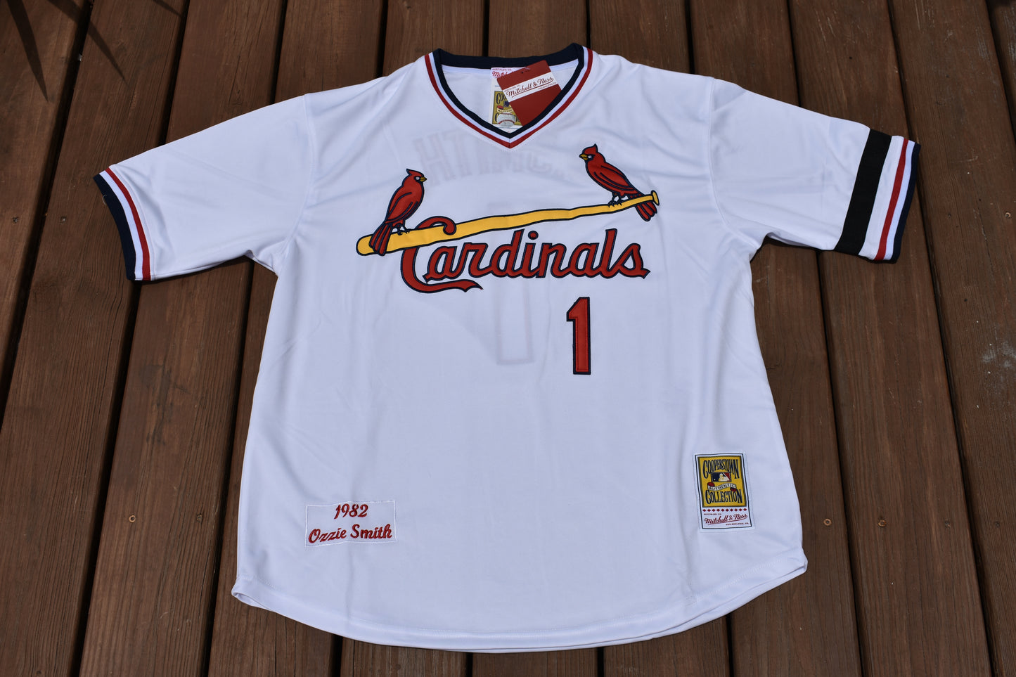 New! Ozzie Smith St. Louis Cardinals WHITE Pull-Over Baseball Jersey Men's Sizes