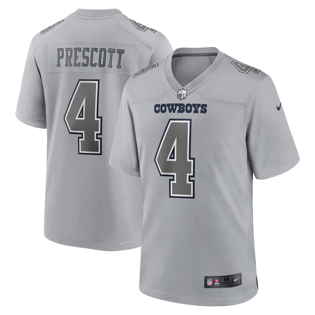 Dak Prescott Dallas Cowboys #4 Gray Football Jersey Adult Men's Sizes