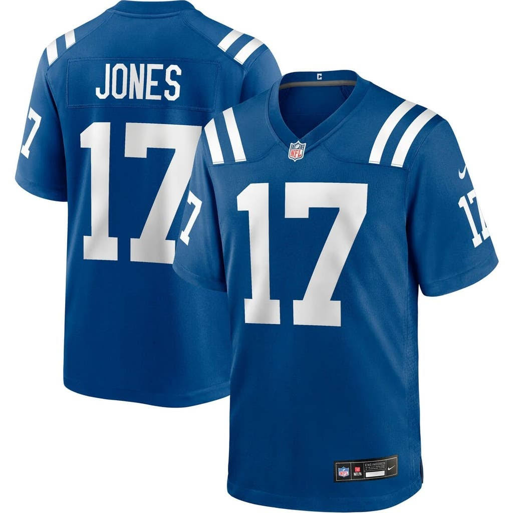 Daniel Jones Indianpolis Colts #17 Speed Blue Football Jersey Adult Men's Sizes