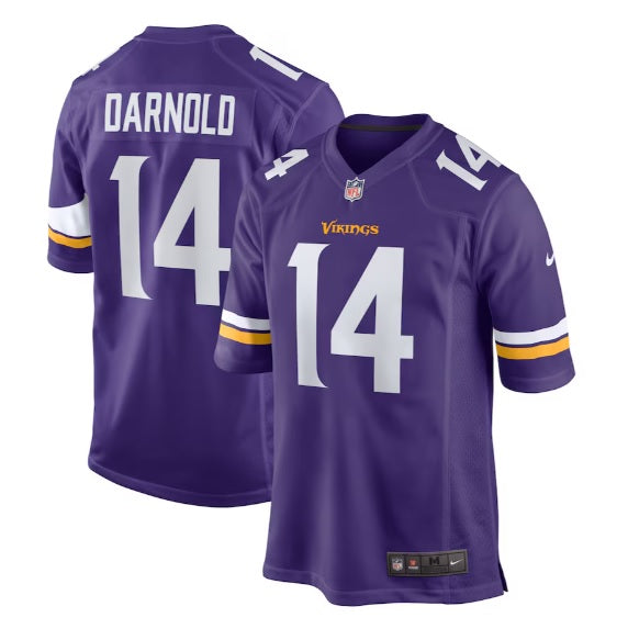 Samuel Darnold #14 Minnesota Vikings Purple Football Jersey Adult Men's Sizes