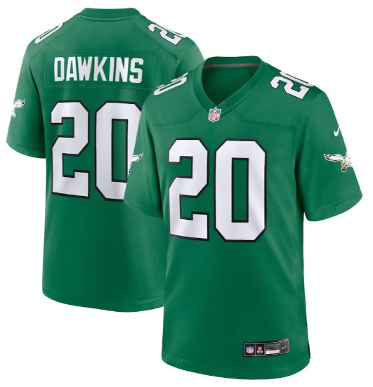 Brian Dawkins #20 Kelly Green Philadelphia Eagles Football Jersey Adult Men's Sizes