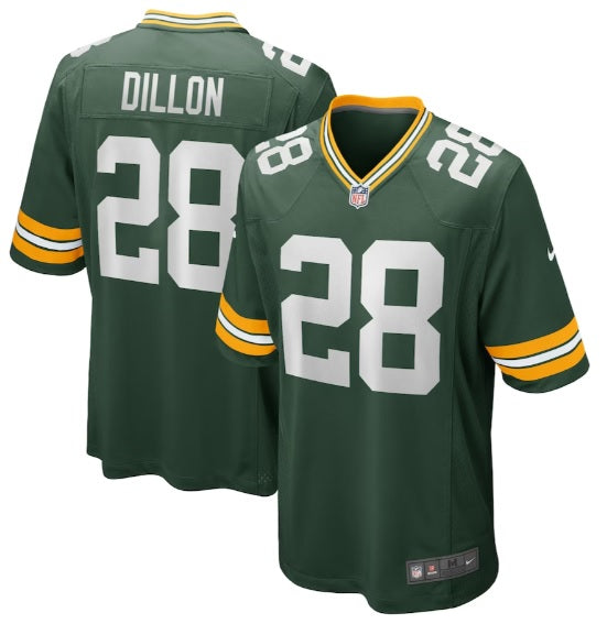 AJ Dillon #28 Green Bay Packers Green Football Jersey Adult Men's Sizes