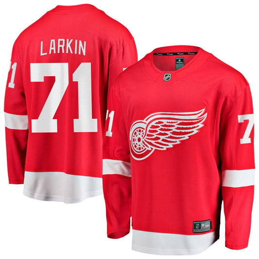 Dylan Larkin Detroit Red Wings #71 White & Red Hockey Jersey Adult Men's Sizes