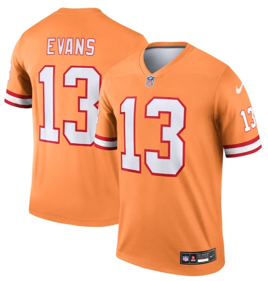 Mike Evans #13 Tampa Bay Buccaneers Orange Football Jersey Adult Men's Sizes