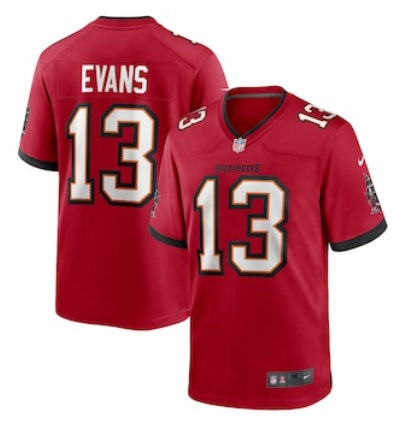 Mike Evans #13 Tampa Bay Buccaneers Red Football Jersey Adult Men's Sizes