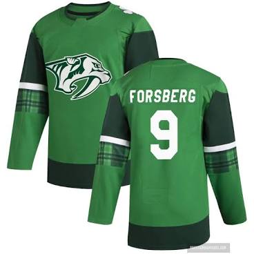 Filip Forsberg Nashville Predators #9 Green Hockey Jersey Adult Men's Sizes