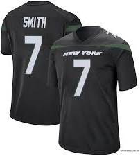 Geno Smith New York Jets #7 Black Stealth Football Jersey Adult Men's Sizes