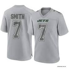Geno Smith New York Jets #7 Gray Football Jersey Adult Men's Sizes