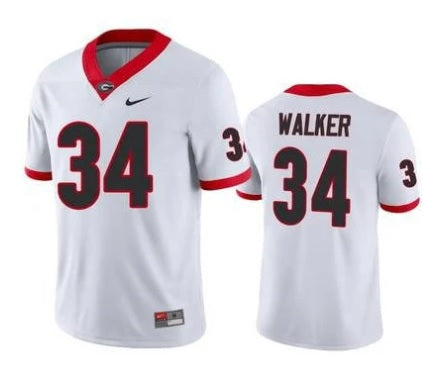 Herschel Walker Georgia Bulldogs White Away College Football Jersey Adult Men's