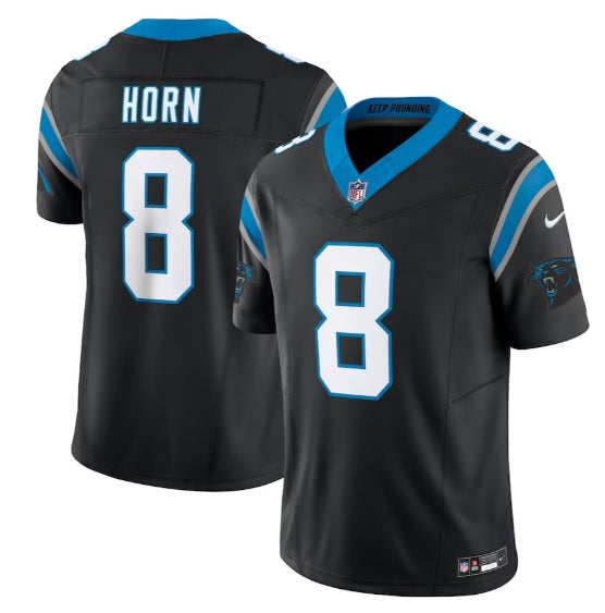 Jaycee Horn #8 Black North Carolina Panthers Football Jersey Adult Men's Sizes