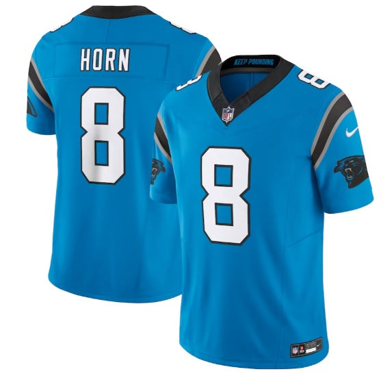 Jaycee Horn #8 Blue North Carolina Panthers Football Jersey Adult Men's Sizes