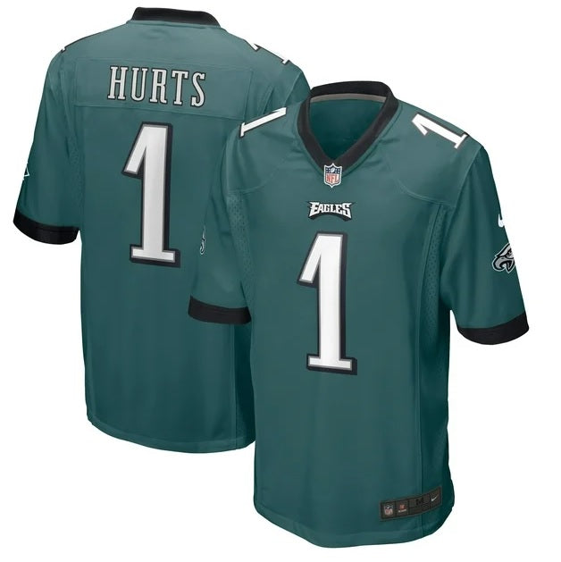 Jalen Hurts #1 Midnight Green Philadelphia Eagles Football Jersey