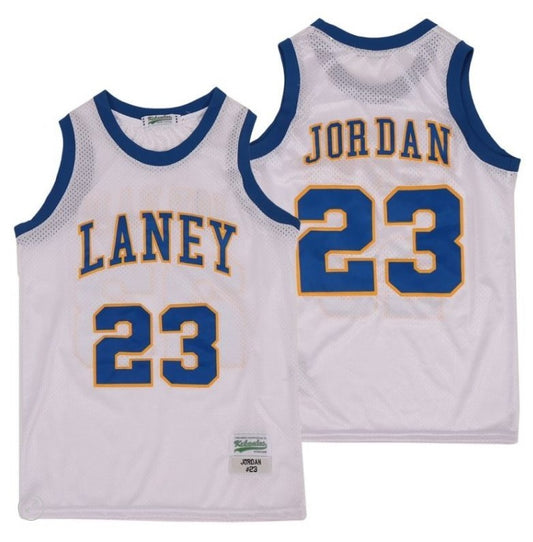 Michael Jordan Laney High School White Mesh Basketball Jersey Adult Men's Sizes