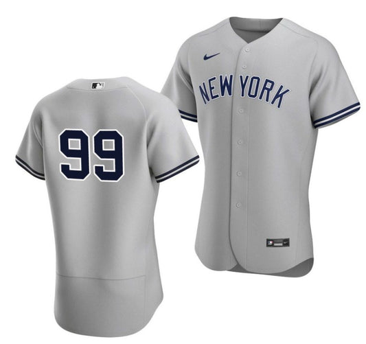 Aaron Judge New York Yankees #99 Gray No Name Jersey Adult Men's Sizes