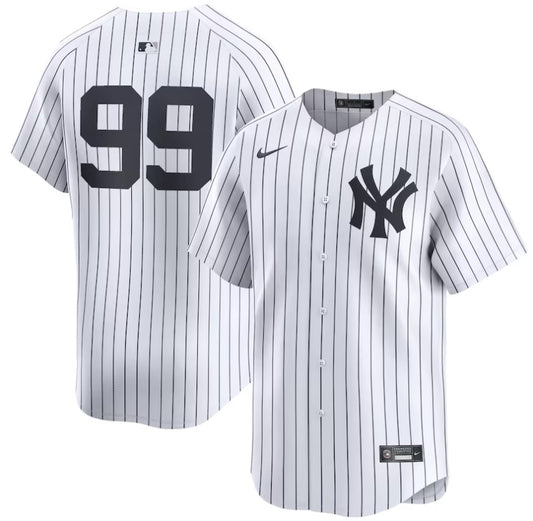 Aaron Judge New York Yankees #99 White Pinstripe No Name Jersey Adult Men's Sizes