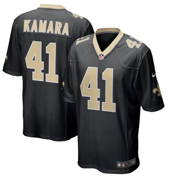 Alvin Kamara #41 New Orleans Saints Black Football Jersey Adult Men's Sizes